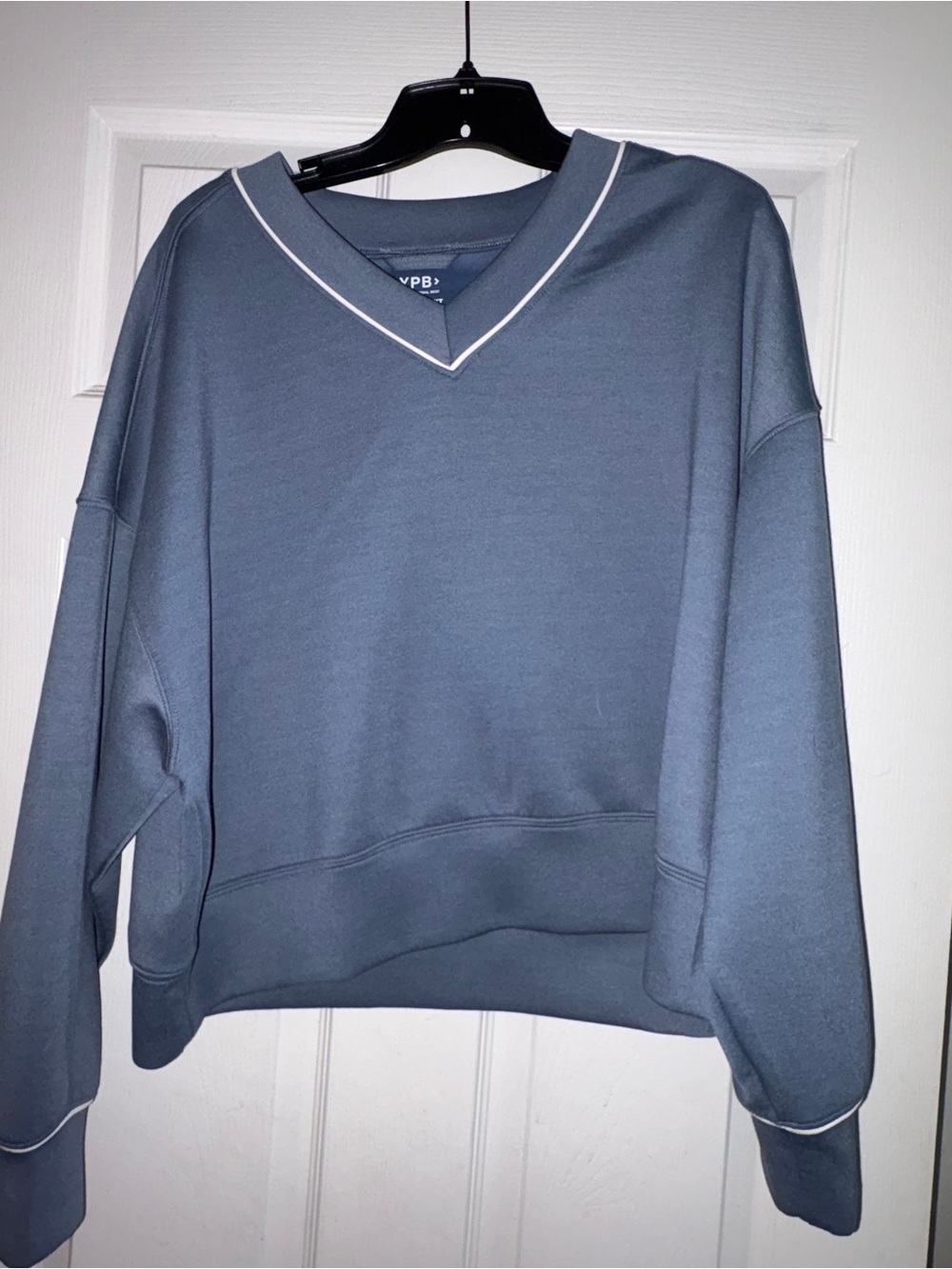 Abercrombie Blue V-Neck Pullover Sweater